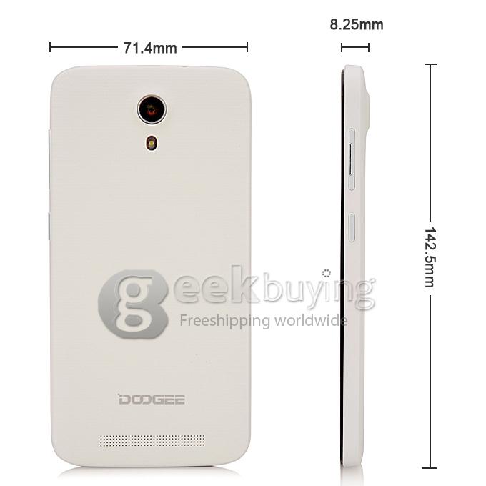 Doogee Valencia 2 Y100 5.0inch Android 4.4 1GB 8GB MTK6592 Octa Core 1.7GHz Smartphone 13.0MP 3G GPS OTG Hotknot- White
