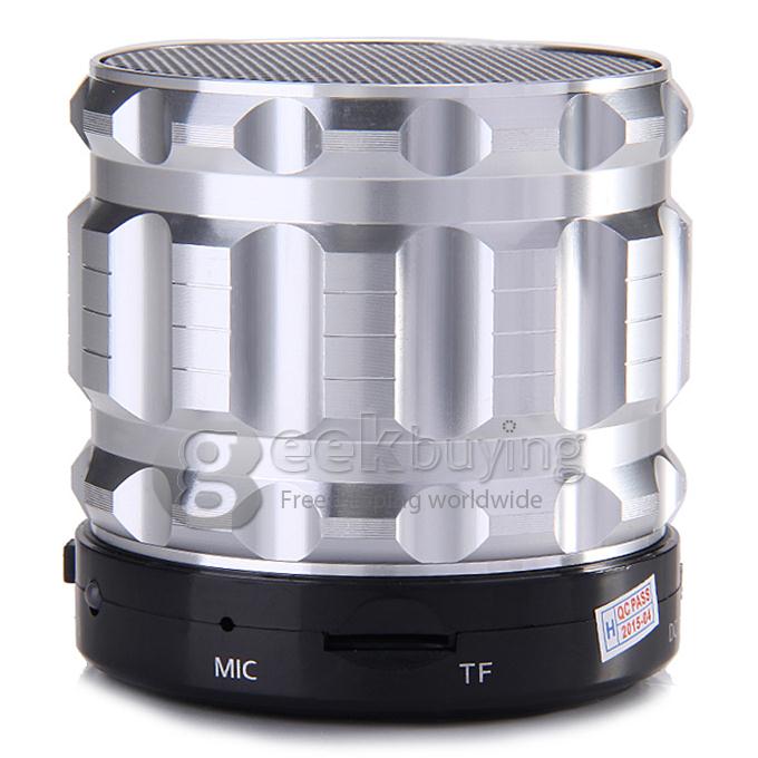 S28 Metal Mini Portable Bluetooth Speaker With Handfree Mic+TF Card Slot Stereo Speakers