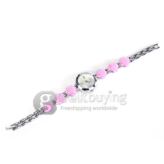JW 8057L Fashion Rose Bracelet Watches - Pink