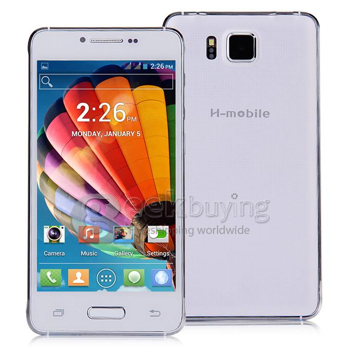 H-mobile G850 MTK6572 Dual Core 1.0GHz 4.7 Inch Smartphone 2.0MP Android 4.2 OS Bluetooth WIFI - White
