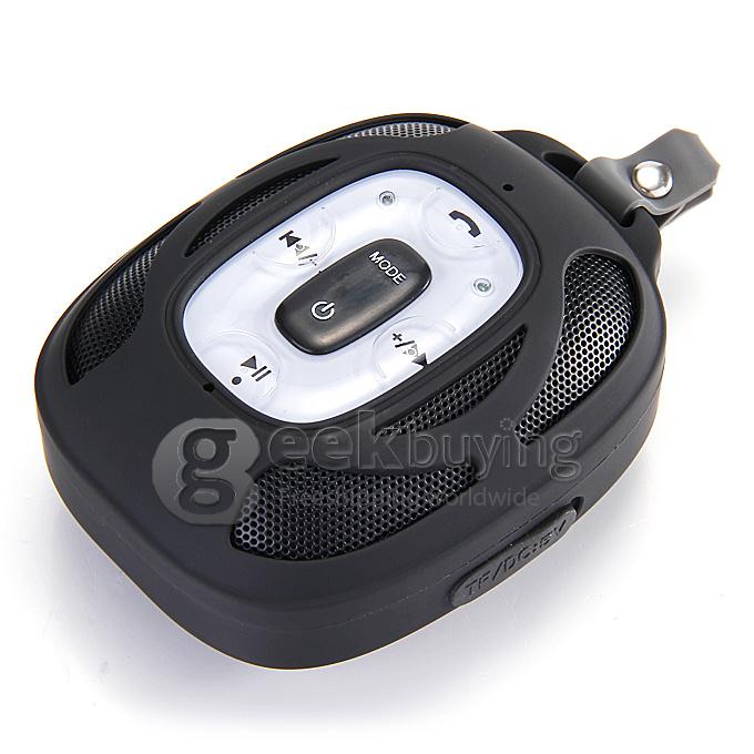 New 2693 Wireless Microphone Portable Phone Solar Bluetooth 2.1+EDR 2.4GHZ Speaker Support TF Card Handsfree - Black