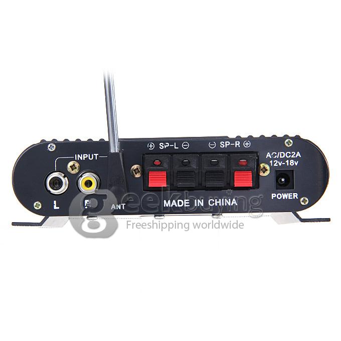 DianXin FM-103 Car Amplifiers 200 Watts FM Radio Car Motorcycle Power Amplifiers Wireless Amplifiers