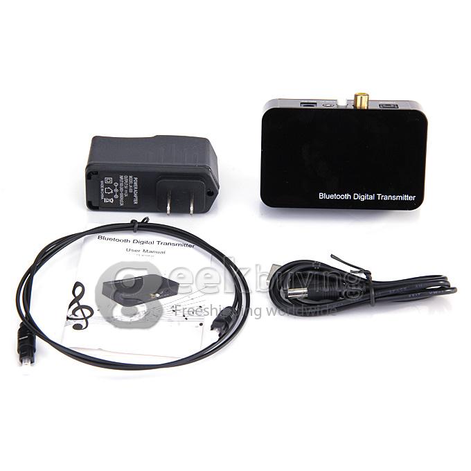 TS-BTDF01 Bluetooth 2.1 2402-2480MHz 10M Multimedia Digital Transmitter With Optical - Black