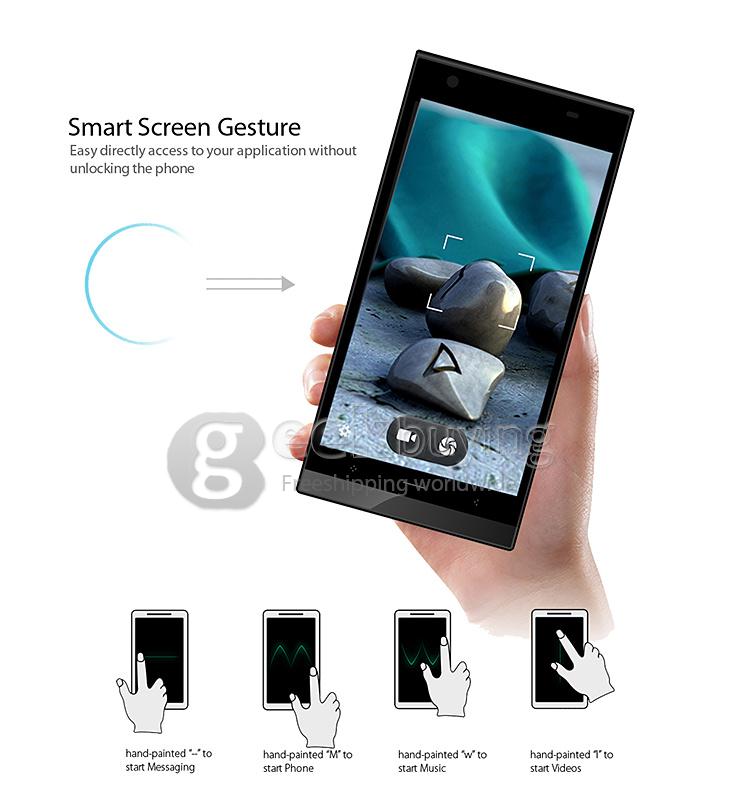 Blackview Alife S1 5.0inch 4G LTE 64-bit Smartphone Android 4.4 2GB 16GB MTK6732 Quad Core 1.5GHz 13.0MP HD - Black