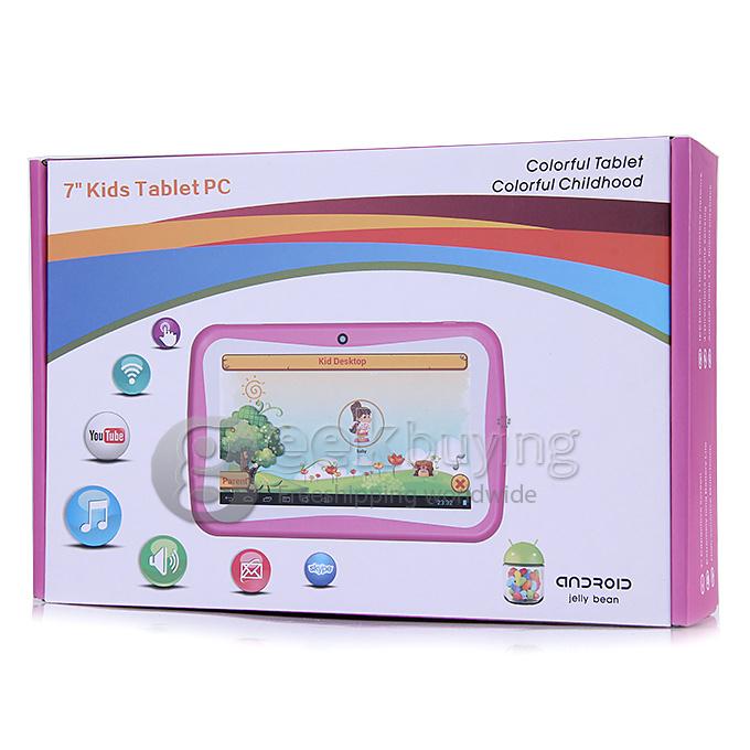 R70FC 7 Inch Android 4.4 Children Tablet PC Rockchip RK2926 Cortex-A9 1.0GHz 512MB/4GB Dual Cameras BT OTG - Orange