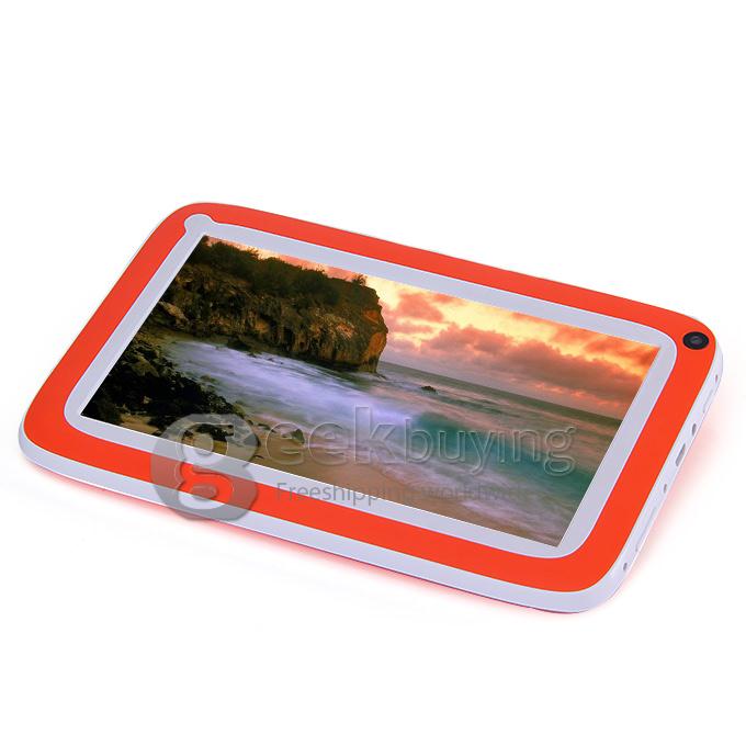 R70FC 7 Inch Android 4.4 Children Tablet PC Rockchip RK2926 Cortex-A9 1.0GHz 512MB/4GB Dual Cameras BT OTG - Orange