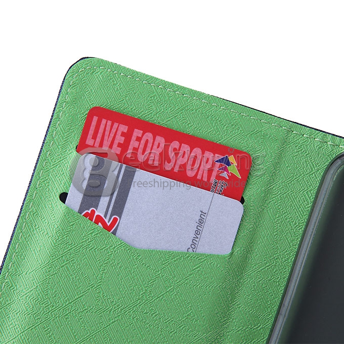 Protective PU Leather Case Hard Case Cover with for ZTE Blade S6 - Blue
