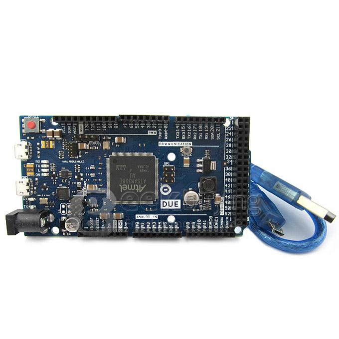 Arduino Quality DUE Development Board AT91SAM3X8E 32-bit ARM Coretex-M3 Microcontroller w/USB Cable