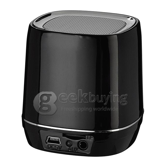 Hyundai i80 Portable USB Rechargeable Stereo Speaker Bluetooth V3.0+EDR W/TF Slot For Iphone 5- Black+Silver