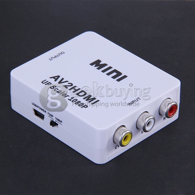 New Mini Composite AV CVBS to HDMI 720P 1080P(60Hz) HD Digital Video AV2HDMI Converter Adapter HDV-M615