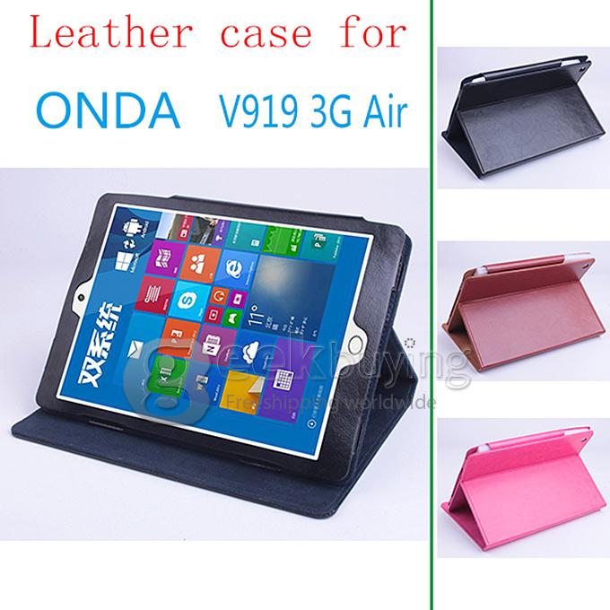 Special Leather Case for 9.7 Inch Onda V919 3G Air Tablet PC - Black