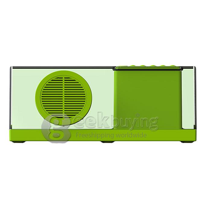 Nizhi Sardine SDY033 Mini Wireless Bluetooth 2.0 Speaker With Mic Support TF Card FM Radio - Green