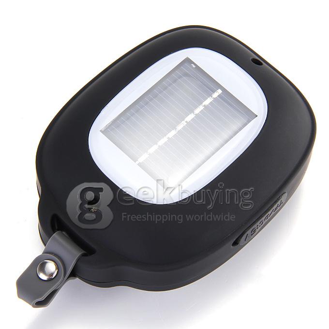 New 2693 Wireless Microphone Portable Phone Solar Bluetooth 2.1+EDR 2.4GHZ Speaker Support TF Card Handsfree - Black