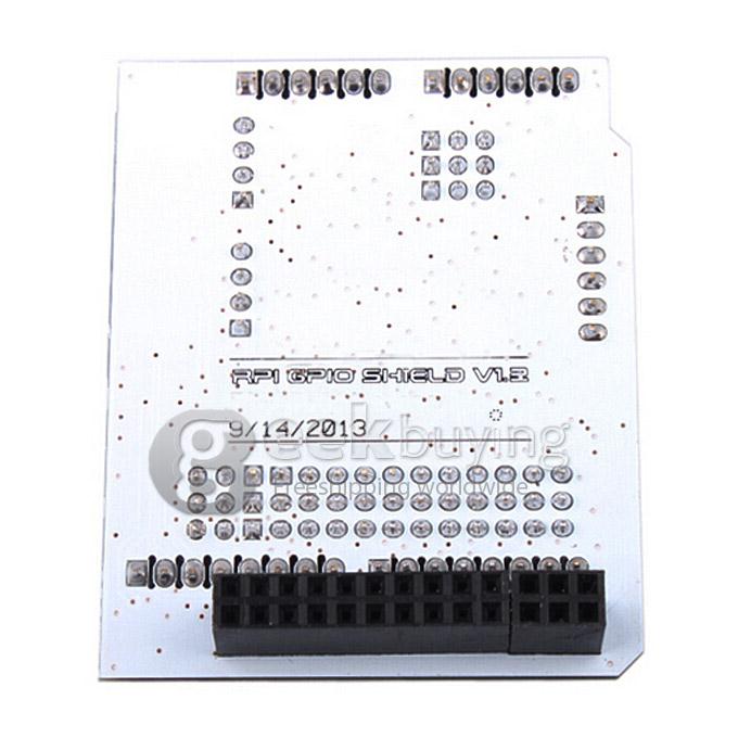 RPI GPIO Shield For Raspberry Pi Arduino - White