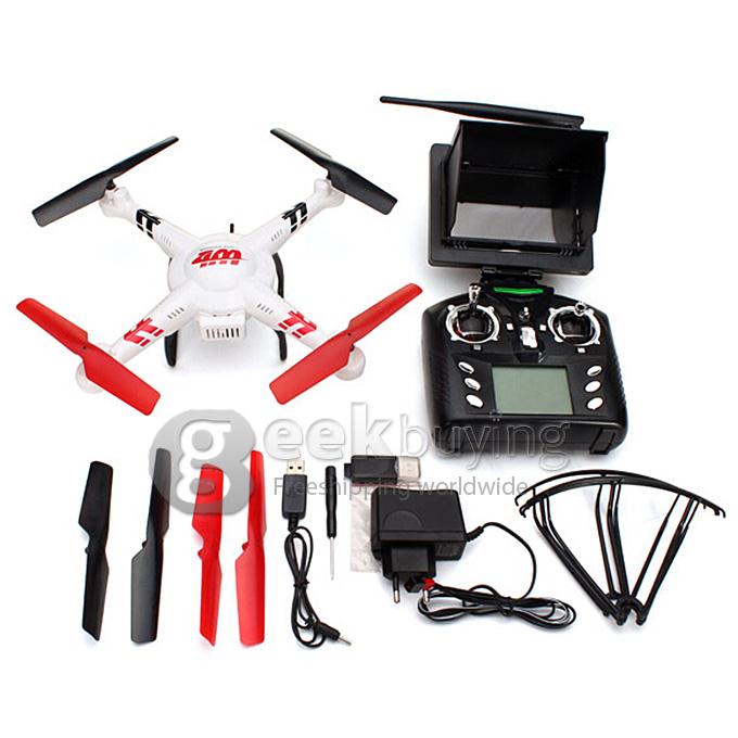 WLtoys V686G FPV Headless Mode RC Quadcopter 2.4GHz 4CH 6-axis with 2MP Camera LED Light RTF - White