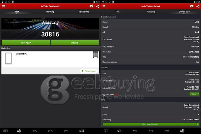 Vido M11pro 3G Phone Call 9.7