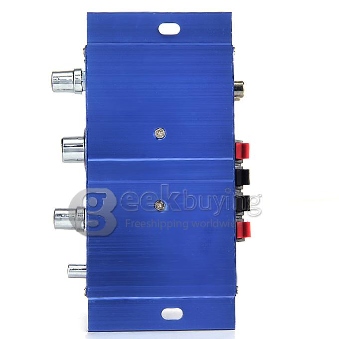 Car Vehicle 150W DC 12V-18V Mini Hifi Stereo Audio Power Amplifier - Blue