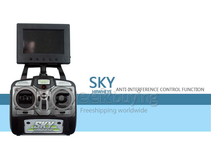 SKY HAWKEYE 1315S 5.8G FPV Real Time Transmission 2.4G 4CH 6 Axis RC Quadcopter with 0.3MP Camera Headless Mode -Red