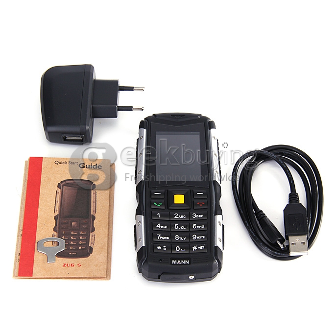 MANN ZUG S IP67 Waterproof Rugged Phone Dustproof Shockproof Dual SIM Cards GSM Cell Phone - Gray