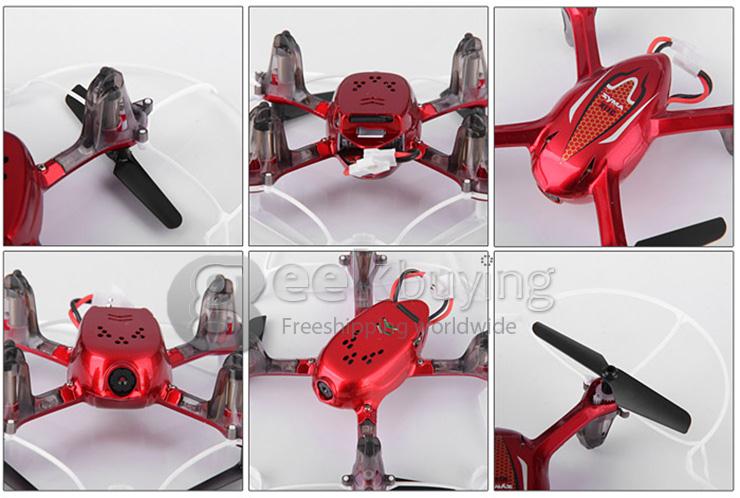 Syma X11C 2.4G 4CH 6 Axis RC Quadcopter with 2.0MP Camera 360 Degree Stunt Function - Red