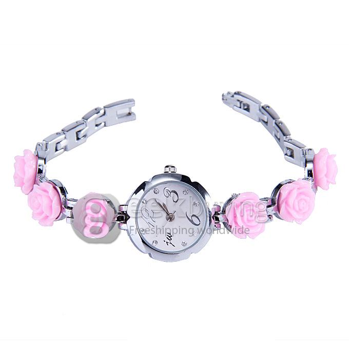 JW 8057L Fashion Rose Bracelet Watches - Pink