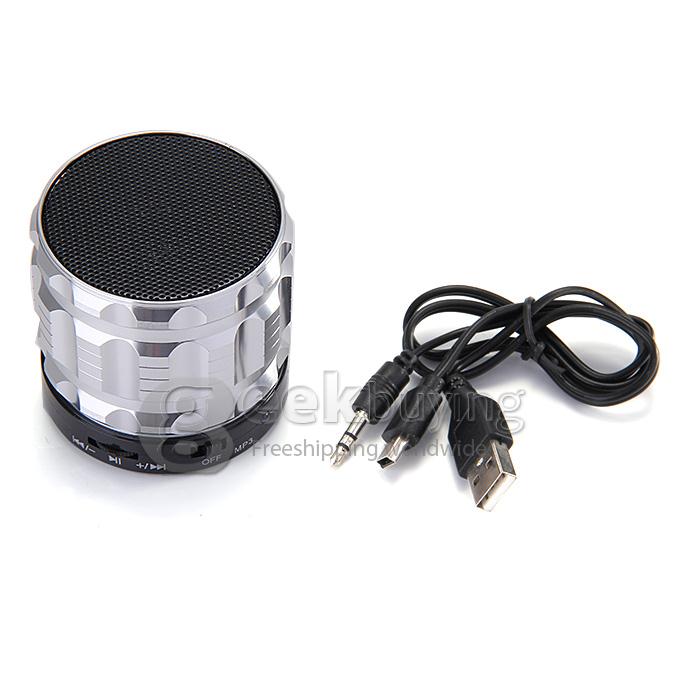 S28 Metal Mini Portable Bluetooth Speaker With Handfree Mic+TF Card Slot Stereo Speakers