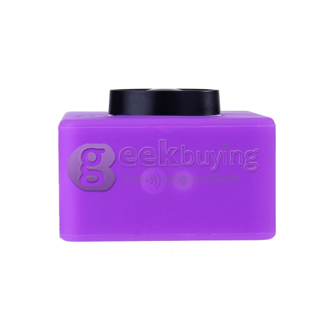 Silicone Protective Dirt-proof Soft Rubber Case Cover Skin for Xiaomi Yi Xiaoyi Action Sport Camera - Purple