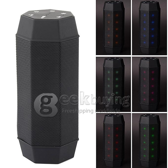 Portable Wireless Bluetooth 3.0+EDR Led Stereo Speaker With Mic Support TF Card For iPhone6 iPhone 6Plus S6 S6 Edge