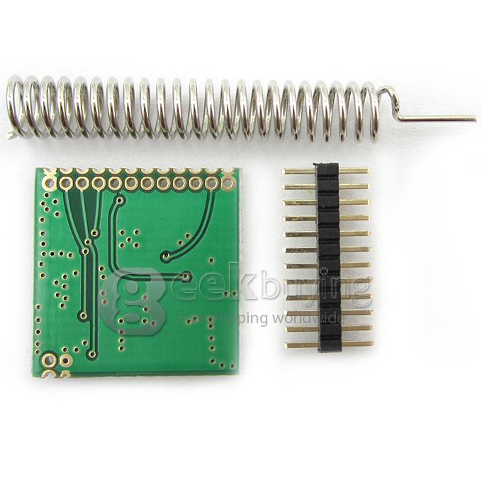 Arduino Si4432 433MHz Wireless RF Transceiver Module Low Power Consumption With Antenna Compatible With RPi