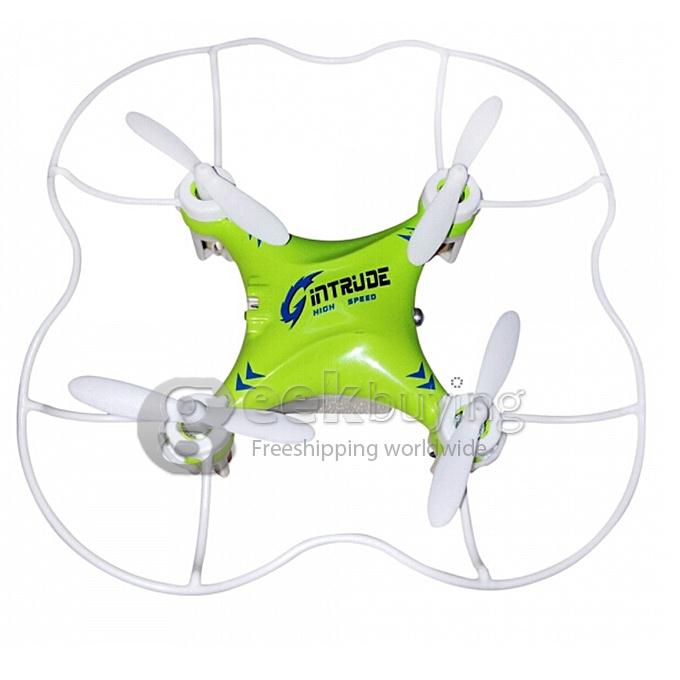 JJRC H7 2.4G 6-Axis Mini RC Quadcopter with LED Lights Protective Cover - Green