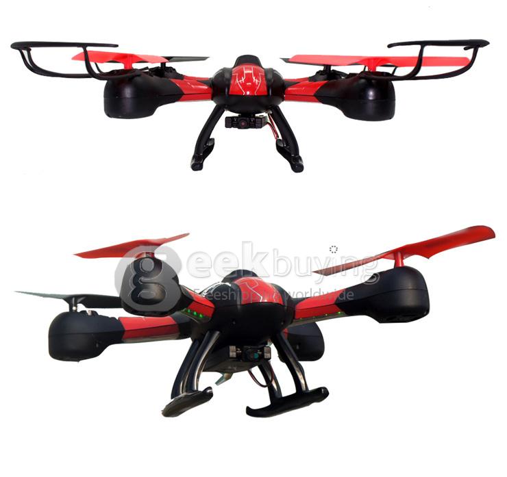 SKY HAWKEYE 1315S 5.8G FPV Real Time Transmission 2.4G 4CH 6 Axis RC Quadcopter with 0.3MP Camera Headless Mode -Red