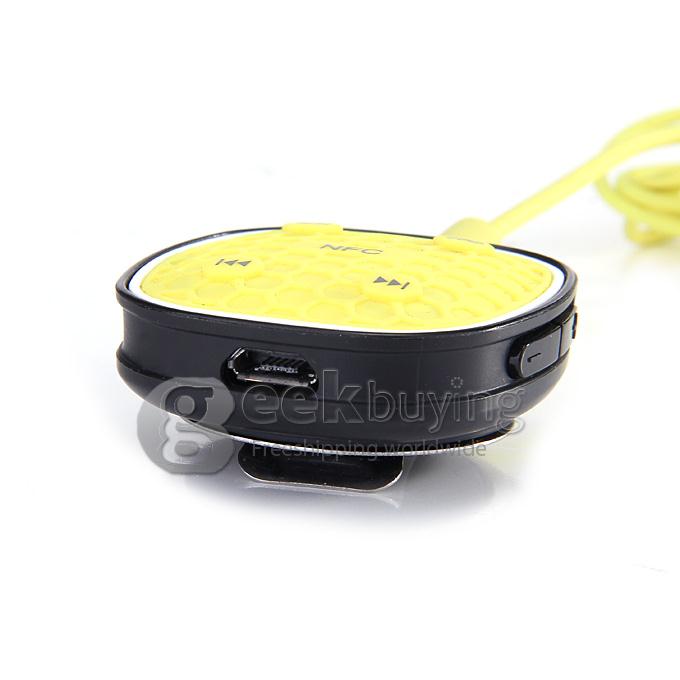 ZONOKI B92 Sports Stereo Wireless NFC BT4.0 Headset Sweat Proof Earphone Headphone For iPhone6/5/4 GalaxyS4/S3 - Yellow