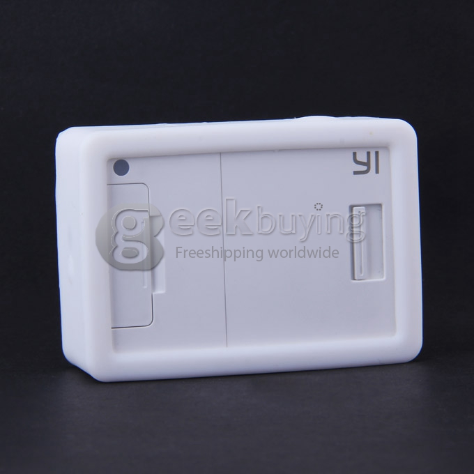 Silicone Protective Dirt-proof Soft Rubber Case Cover Skin for Yi Xiaoyi Action Sport Camera - White