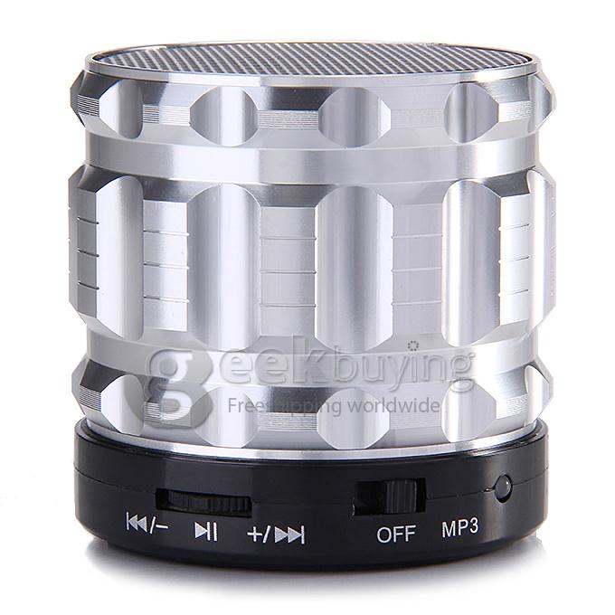 S28 Metal Mini Portable Bluetooth Speaker With Handfree Mic+TF Card Slot Stereo Speakers