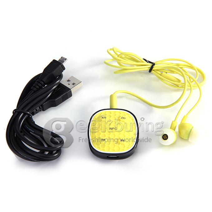 ZONOKI B92 Sports Stereo Wireless NFC BT4.0 Headset Sweat Proof Earphone Headphone For iPhone6/5/4 GalaxyS4/S3 - Yellow