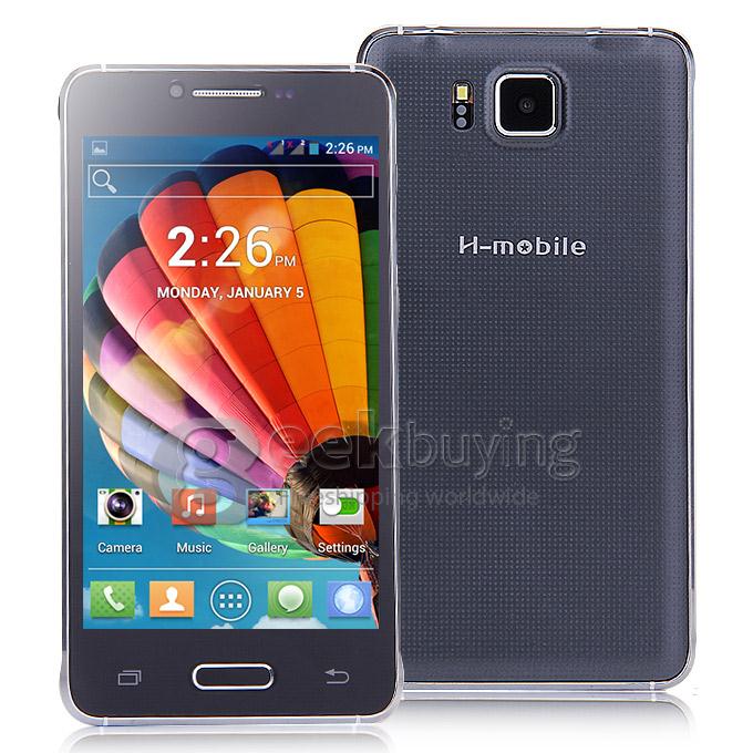 H-mobile G850 MTK6572 Dual Core 1.0GHz 4.7 Inch Smartphone 2.0MP Android 4.2 OS Bluetooth WIFI - Black