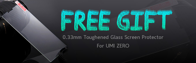 Free Shipping with Glass Screen Protector UMI ZERO 5.0 inch Android 4.4 MTK6592T Octa Core 2.0GHz Smartphone 2GB+16GB 13.0MP+8.0MP IPS FHD 3G/GPS - Dark Blue