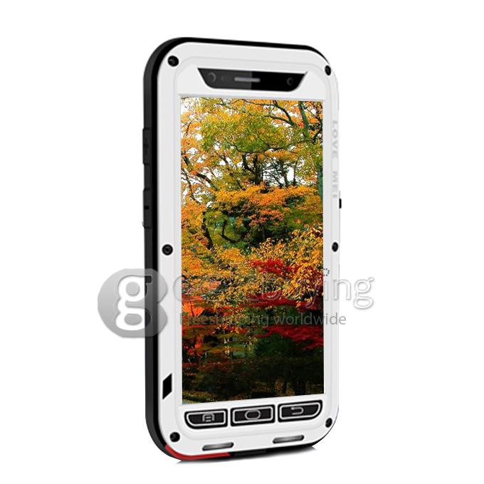 LOVE MEI Powerful Dirt/Shockproof Protective Case With Corning Gorilla Glass For Galaxy S6 G9200 - White