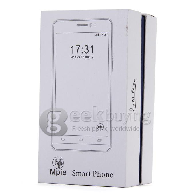 Mpie Z6 5.5inch MTK6572 Dual Core 1.3GHz Smartphone Android 4.4 512MB 4GB 5.0MP Gesture Sensing Smart Wake - Blue