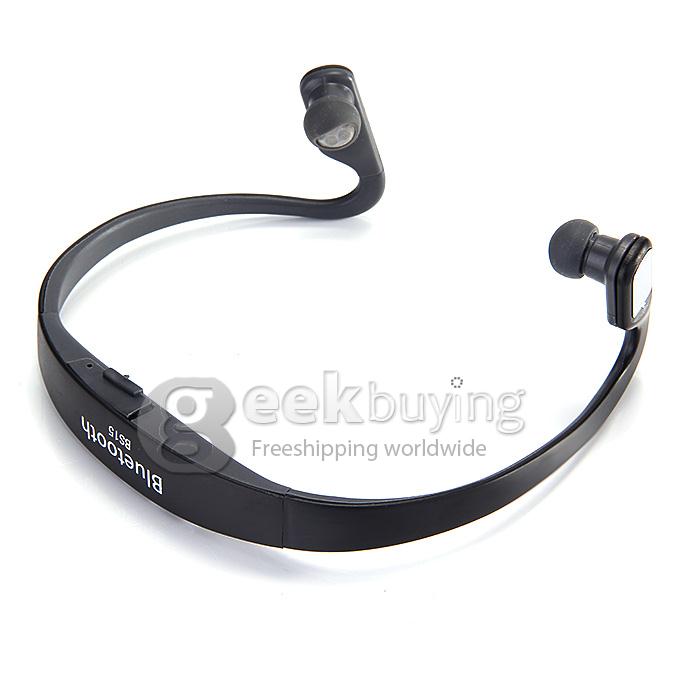 New BS15 Stereo Wireless Earphone BT3.0 Sports Headphone Fashion Running Earphone For Iphone Samsung HTC - Black