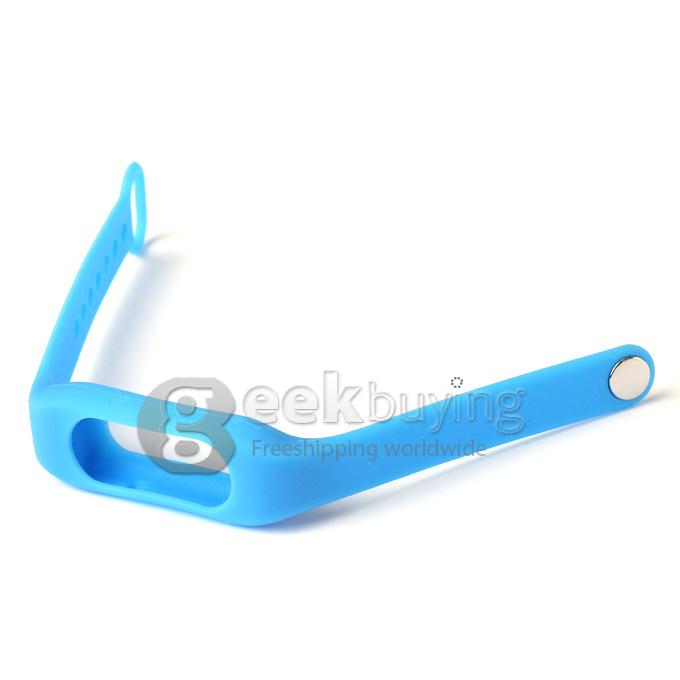 WR-06 Wearable Wristband Bracelet 4GB 70H Digital Voice Recorder Wrist Band WAV Recording Format - Blue