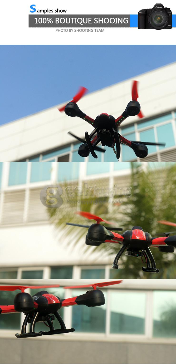 SKY HAWKEYE 1315S 5.8G FPV Real Time Transmission 2.4G 4CH 6 Axis RC Quadcopter with 0.3MP Camera Headless Mode -Red