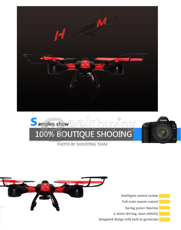 SKY HAWKEYE 1315S 5.8G FPV Real Time Transmission 2.4G 4CH 6 Axis RC Quadcopter with 0.3MP Camera Headless Mode -Red