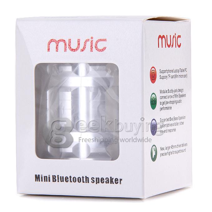 S28 Metal Mini Portable Bluetooth Speaker With Handfree Mic+TF Card Slot Stereo Speakers
