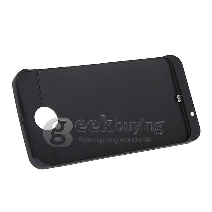 4200mAH External Backup Battery Powebank Cover Case For Google Nexus 6 - Black