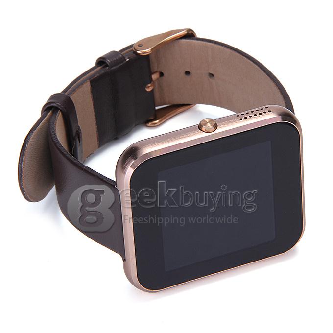 Zeblaze Rover Multifunctional Smart Watch MTK2501 Chip Toughened OGS Panel BT4.0 With Premium Leather Strap - Gold