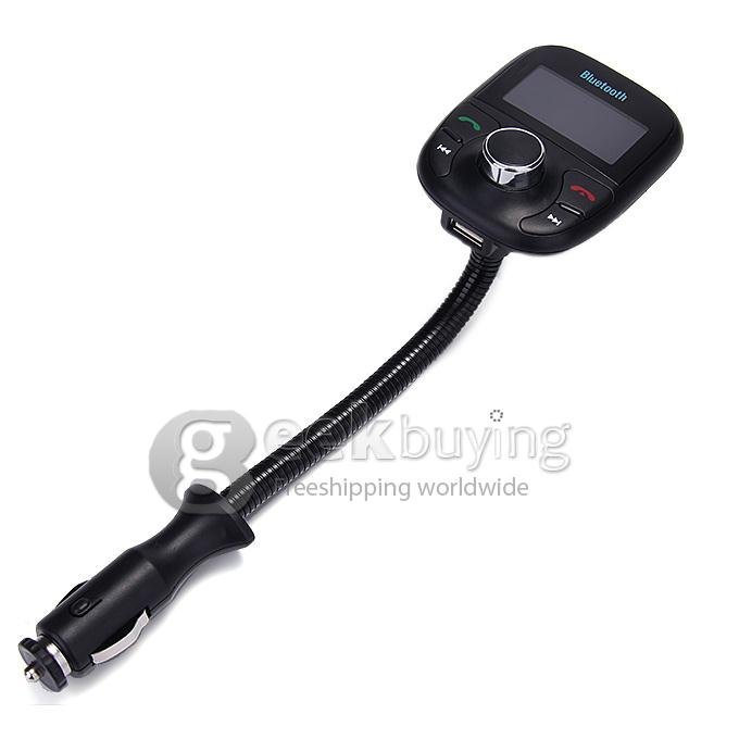 Bluetooth Handsfree FM Transmitter Car Kit MP3 Music Player Radio Adapter with Remote Control For iPhone/Samsung