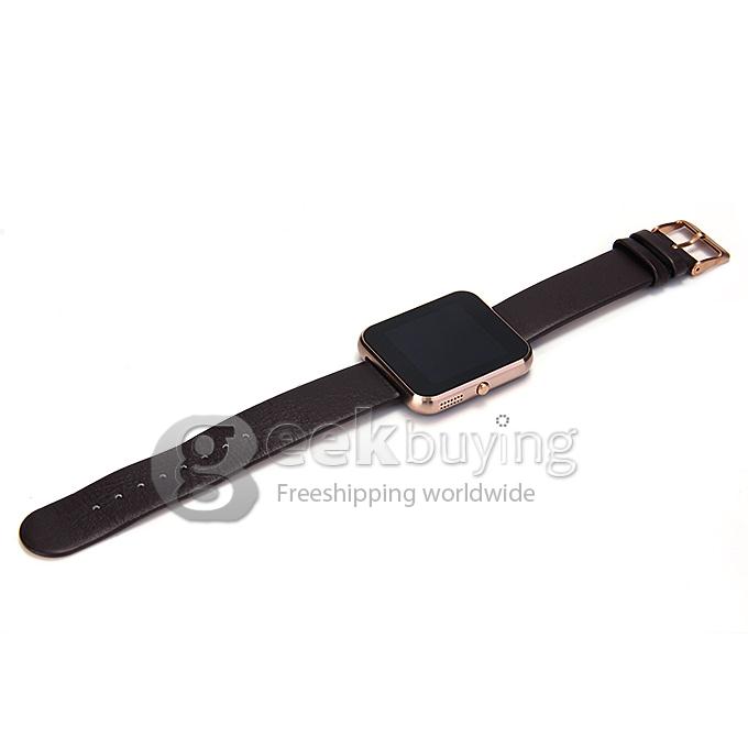 Zeblaze Rover Multifunctional Smart Watch MTK2501 Chip Toughened OGS Panel BT4.0 With Premium Leather Strap - Gold