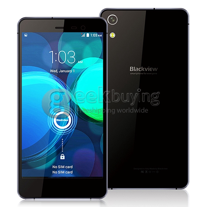 Blackview Omega 5.0Inch IPS FHD 18.0MP Camera Android4.4 SmartPhone 2GB+16GB MTK6592W Octa Core 1.7GHz 3G/GPS - Black