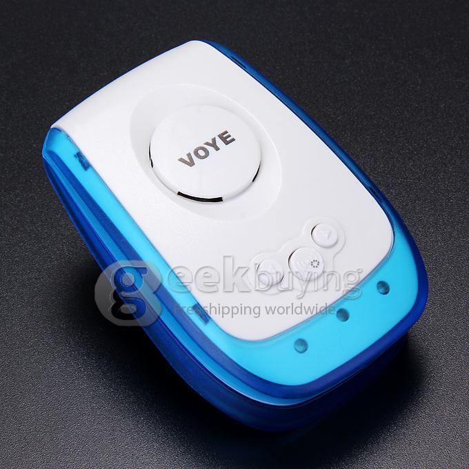 Voye V009A Wireless Intelligent Doorbell Remote Control Digital Receiver Doorbell With 38 Songs - White + Blue